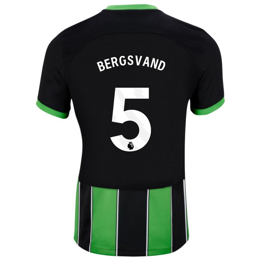 Niño Camiseta Guro Bergsvand #5 Verde Negro 2ª Equipación 2023/24 La Camisa México