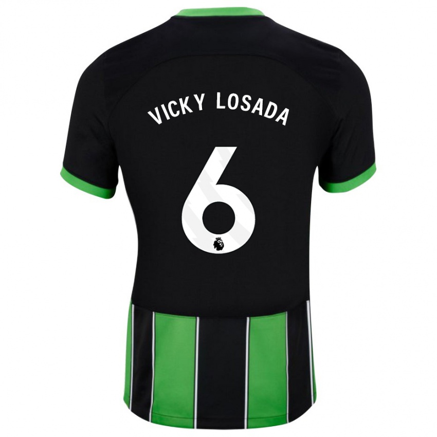 Niño Camiseta María Victoria Losada Gómez #6 Verde Negro 2ª Equipación 2023/24 La Camisa México