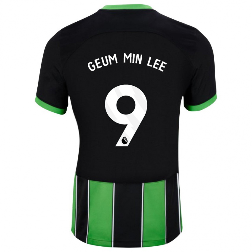 Niño Camiseta Lee Geum-Min #9 Verde Negro 2ª Equipación 2023/24 La Camisa México