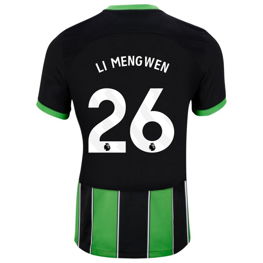 Niño Camiseta Li Mengwen #26 Verde Negro 2ª Equipación 2023/24 La Camisa México