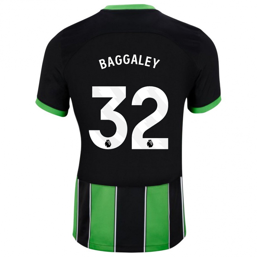 Niño Camiseta Sophie Baggaley #32 Verde Negro 2ª Equipación 2023/24 La Camisa México