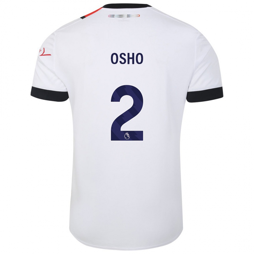 Niño Camiseta Gabriel Osho #2 Blanco 2ª Equipación 2023/24 La Camisa México