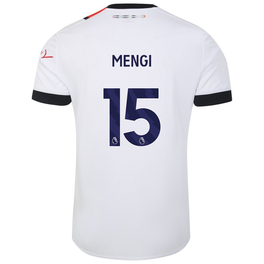 Niño Camiseta Teden Mengi #15 Blanco 2ª Equipación 2023/24 La Camisa México