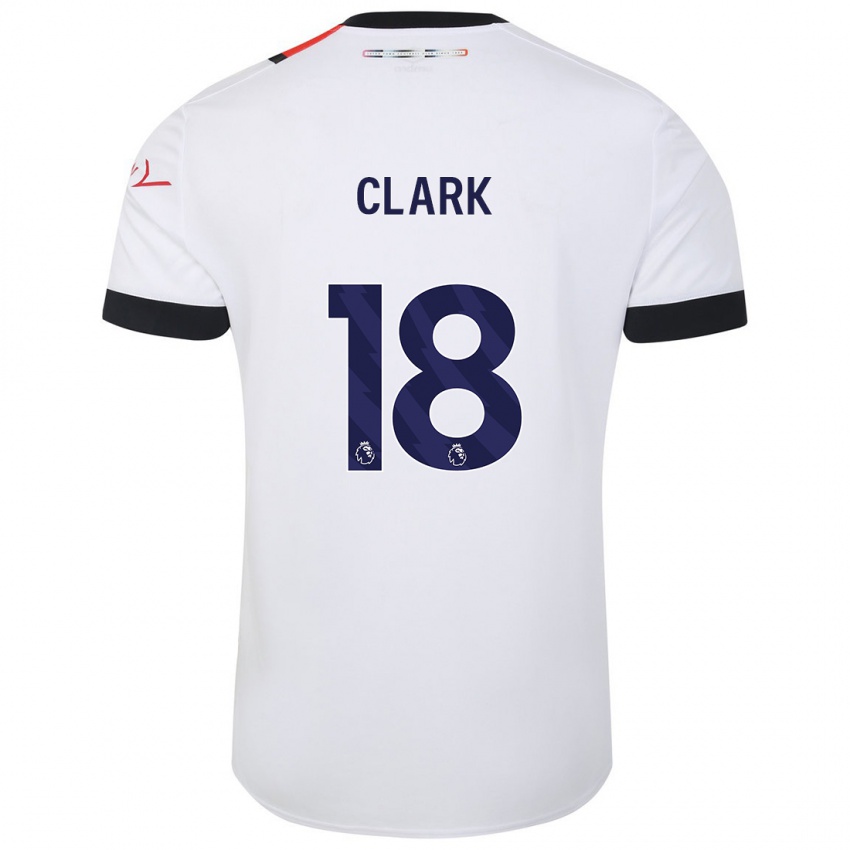 Niño Camiseta Jordan Clark #18 Blanco 2ª Equipación 2023/24 La Camisa México