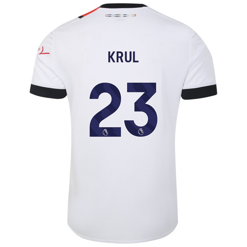 Niño Camiseta Tim Krul #23 Blanco 2ª Equipación 2023/24 La Camisa México