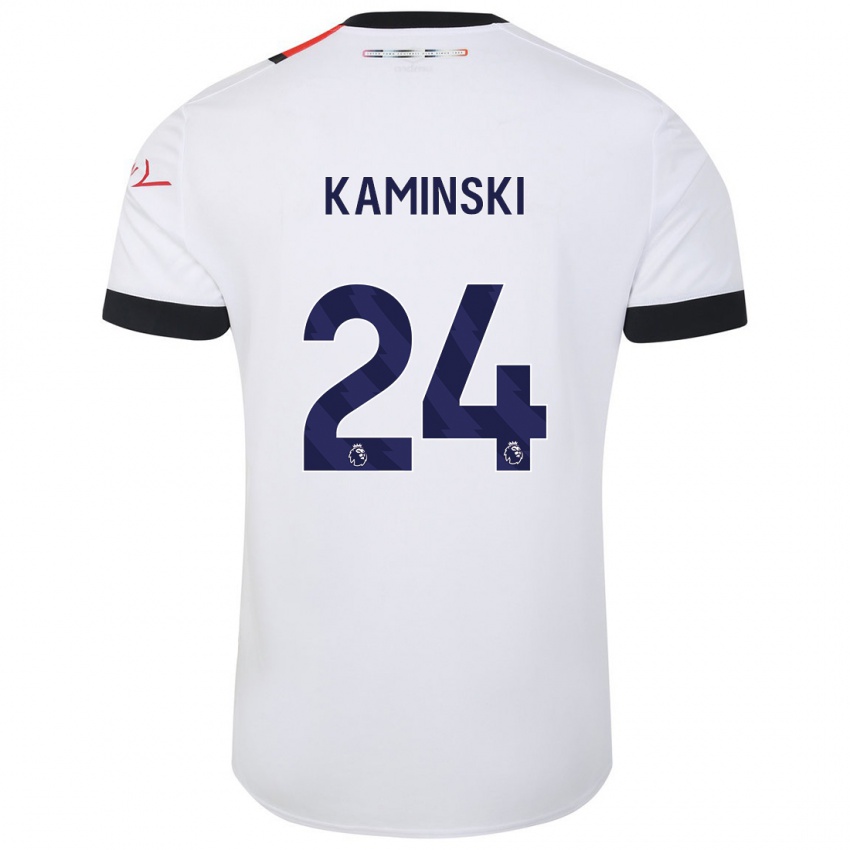 Niño Camiseta Thomas Kaminski #24 Blanco 2ª Equipación 2023/24 La Camisa México