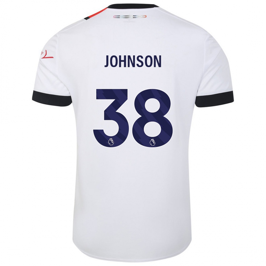 Niño Camiseta Joe Johnson #38 Blanco 2ª Equipación 2023/24 La Camisa México