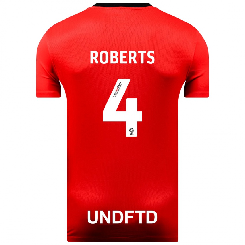 Niño Camiseta Marc Roberts #4 Rojo 2ª Equipación 2023/24 La Camisa México