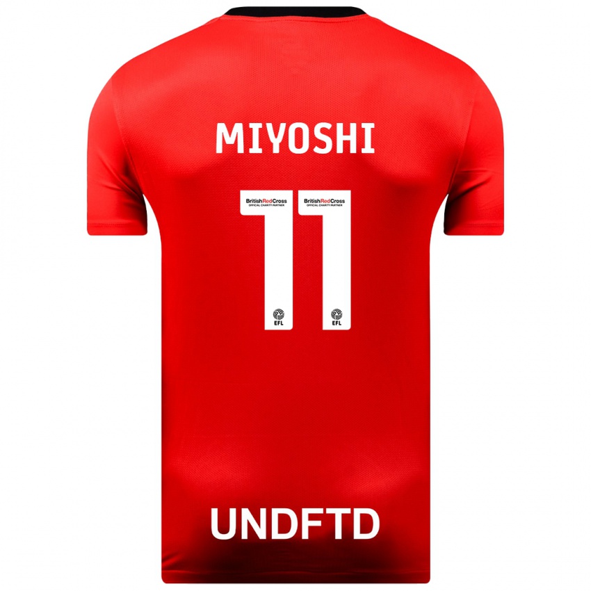 Niño Camiseta Koji Miyoshi #11 Rojo 2ª Equipación 2023/24 La Camisa México