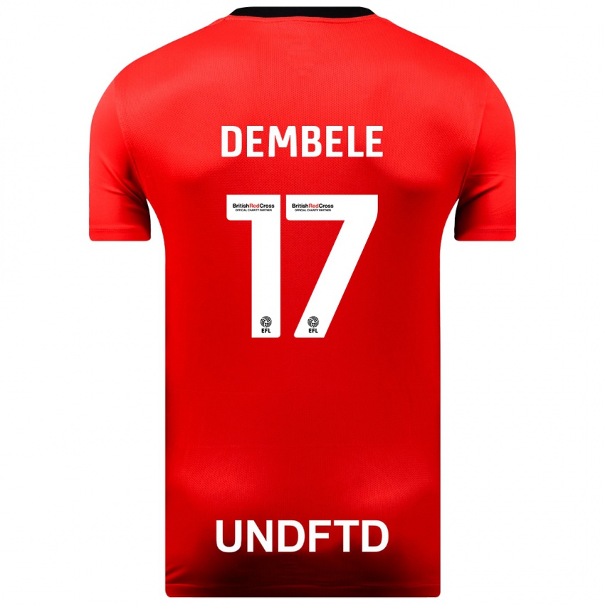 Niño Camiseta Siriki Dembélé #17 Rojo 2ª Equipación 2023/24 La Camisa México