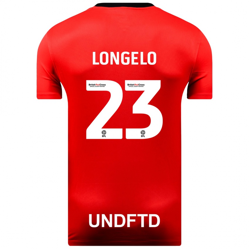 Niño Camiseta Emmanuel Longelo #23 Rojo 2ª Equipación 2023/24 La Camisa México