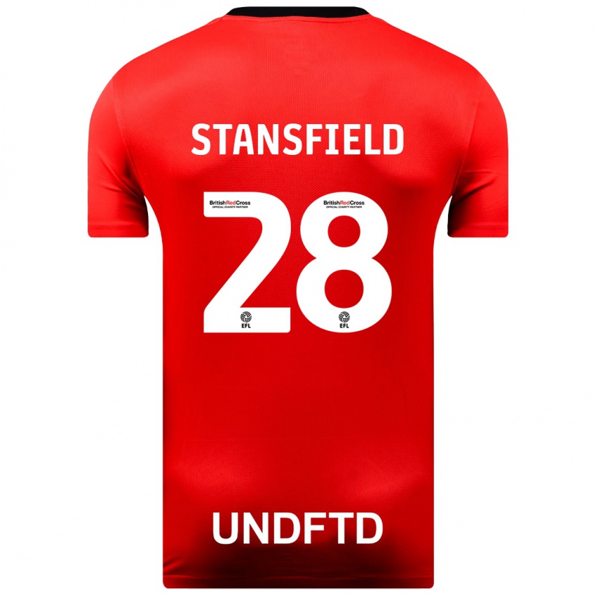 Niño Camiseta Jay Stansfield #28 Rojo 2ª Equipación 2023/24 La Camisa México