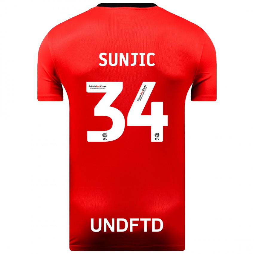 Niño Camiseta Ivan Sunjic #34 Rojo 2ª Equipación 2023/24 La Camisa México