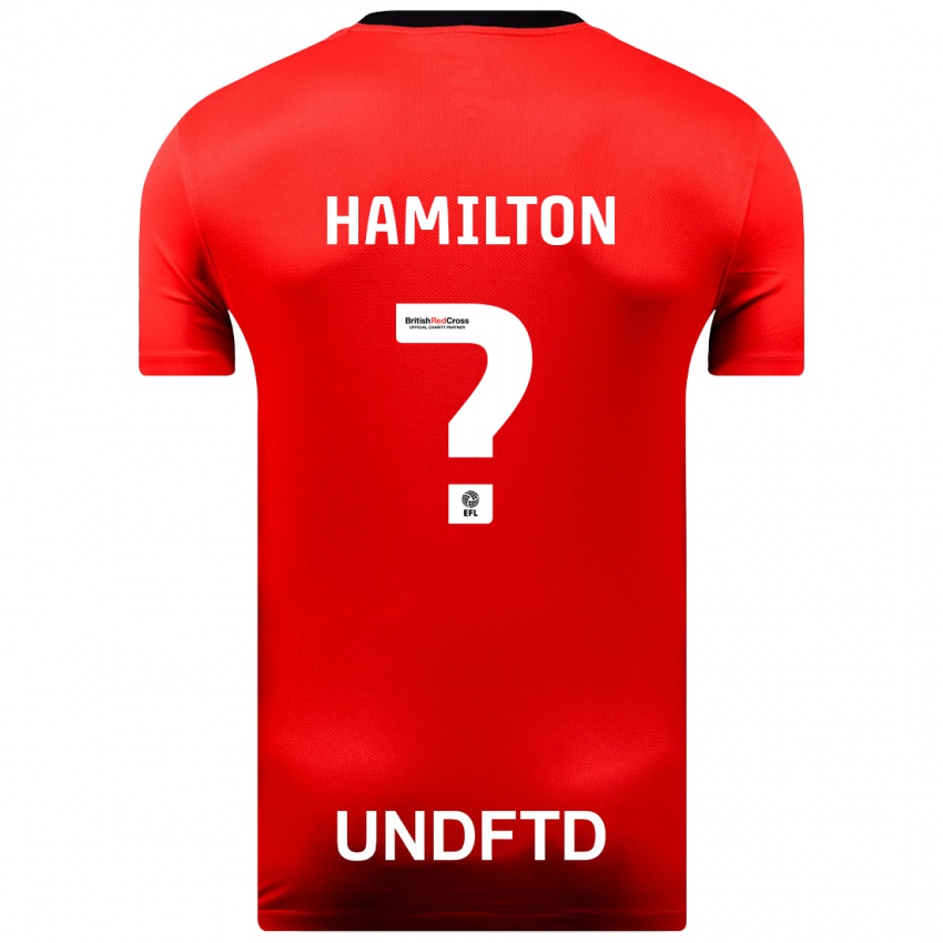 Niño Camiseta Harley Hamilton #0 Rojo 2ª Equipación 2023/24 La Camisa México