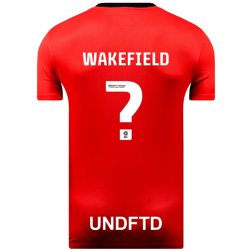 Niño Camiseta Kieran Wakefield #0 Rojo 2ª Equipación 2023/24 La Camisa México