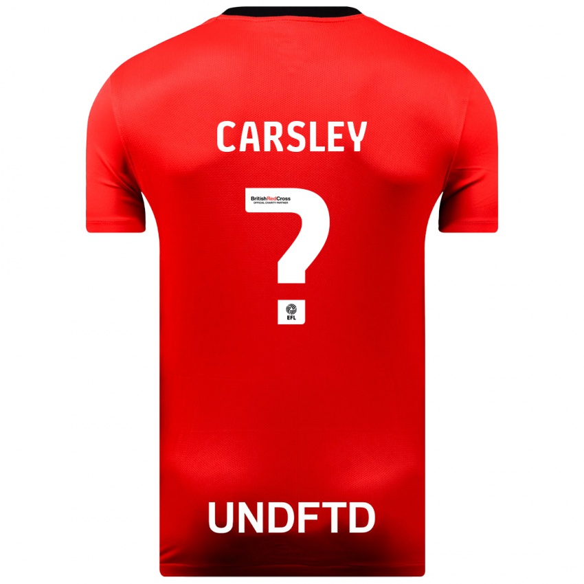 Niño Camiseta Luke Carsley #0 Rojo 2ª Equipación 2023/24 La Camisa México