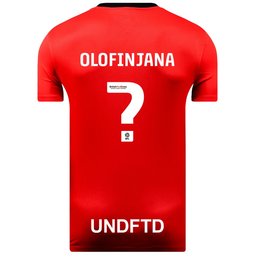 Niño Camiseta Femi Olofinjana #0 Rojo 2ª Equipación 2023/24 La Camisa México