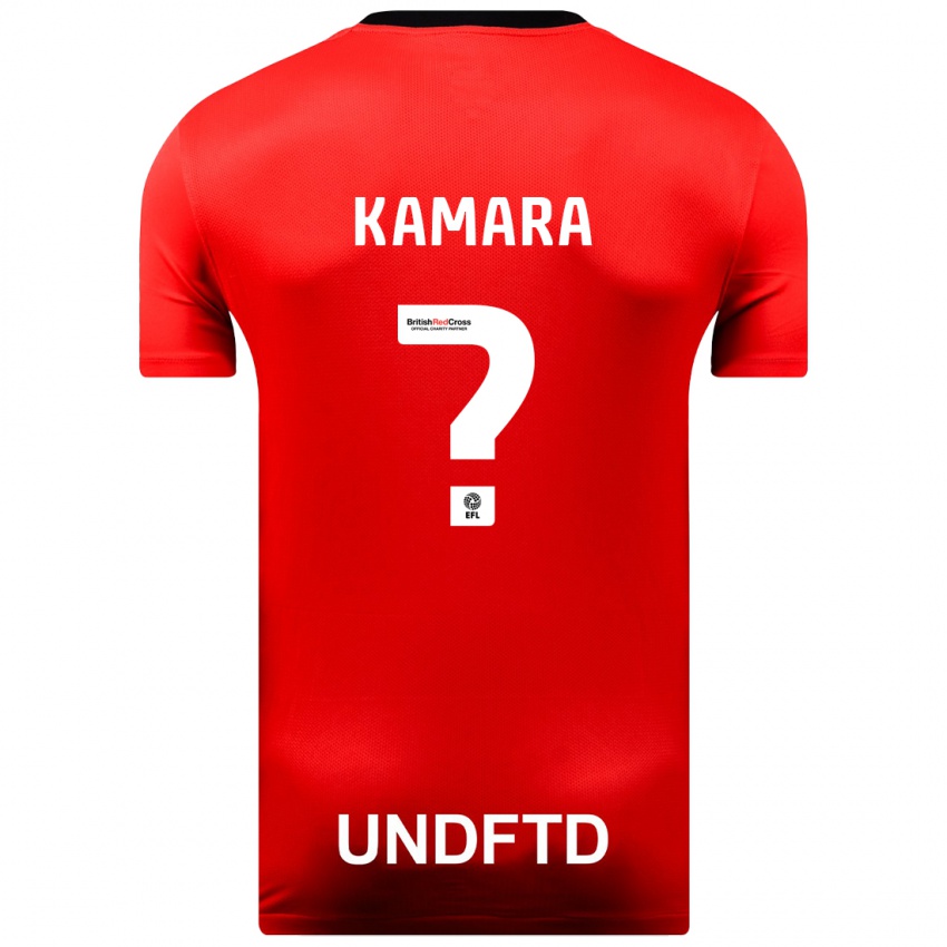 Niño Camiseta Sahid Kamara #0 Rojo 2ª Equipación 2023/24 La Camisa México