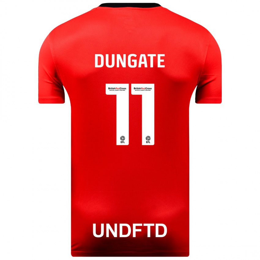 Niño Camiseta Katie Dungate #11 Rojo 2ª Equipación 2023/24 La Camisa México