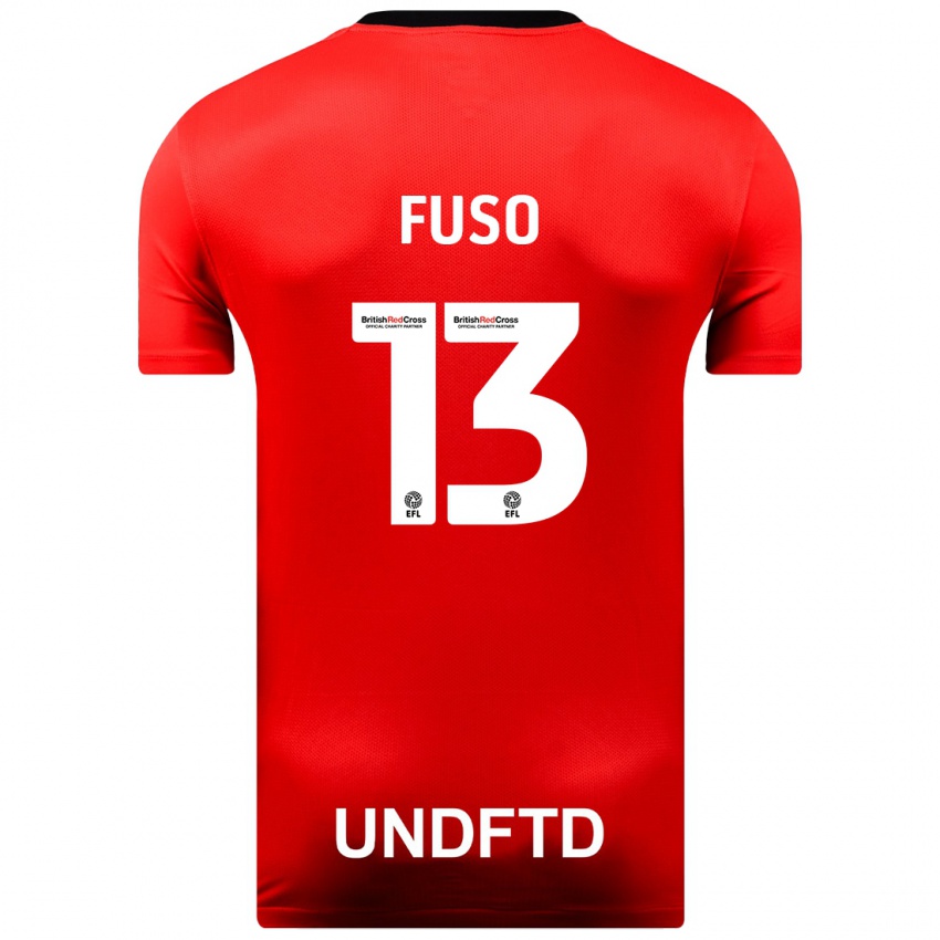 Niño Camiseta Ivana Fuso #13 Rojo 2ª Equipación 2023/24 La Camisa México