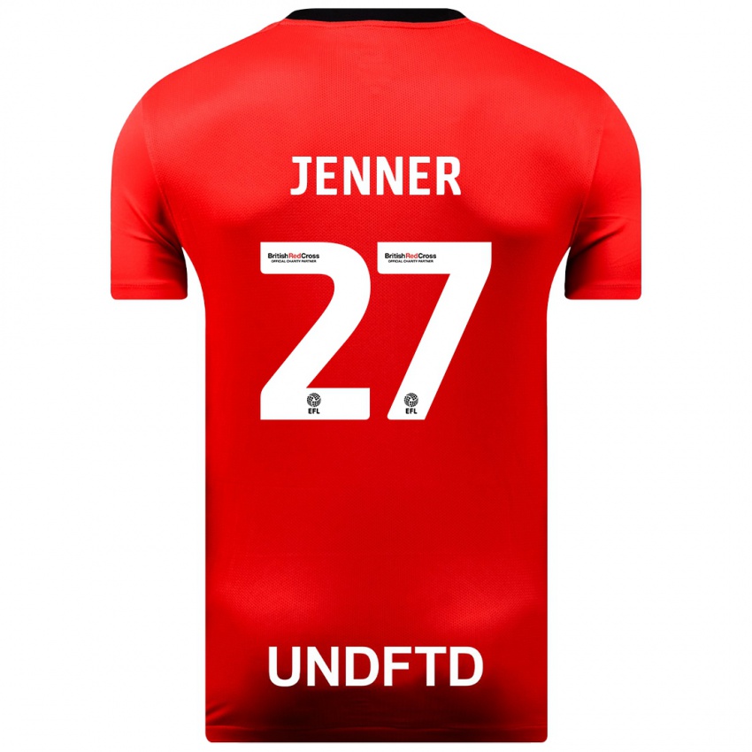 Niño Camiseta Abbi Jenner #27 Rojo 2ª Equipación 2023/24 La Camisa México