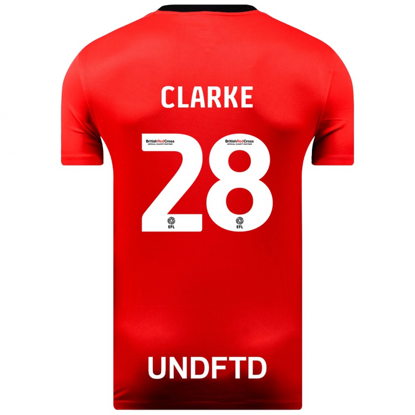 Niño Camiseta Charlotte Clarke #28 Rojo 2ª Equipación 2023/24 La Camisa México