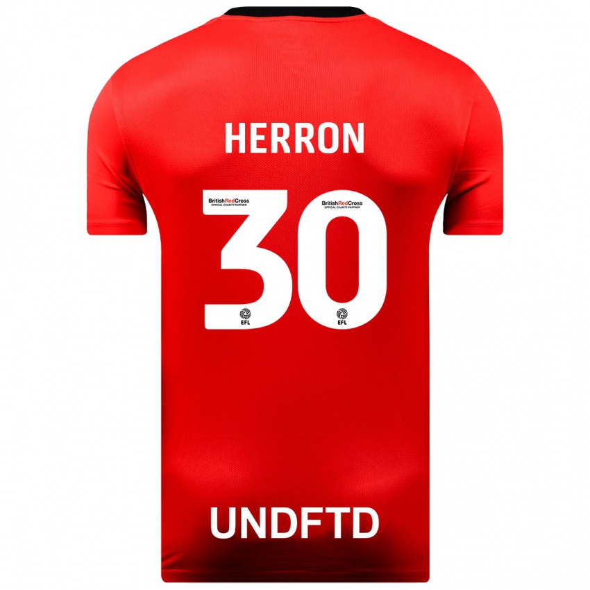 Niño Camiseta Neve Herron #30 Rojo 2ª Equipación 2023/24 La Camisa México