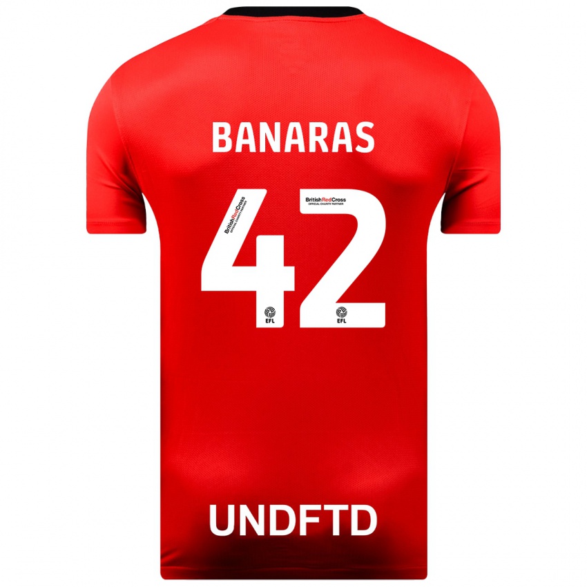 Niño Camiseta Layla Banaras #42 Rojo 2ª Equipación 2023/24 La Camisa México