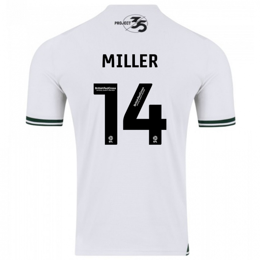 Niño Camiseta Mickel Miller #14 Blanco 2ª Equipación 2023/24 La Camisa México