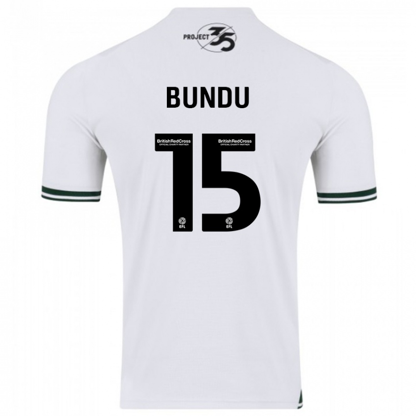 Niño Camiseta Mustapha Bundu #15 Blanco 2ª Equipación 2023/24 La Camisa México