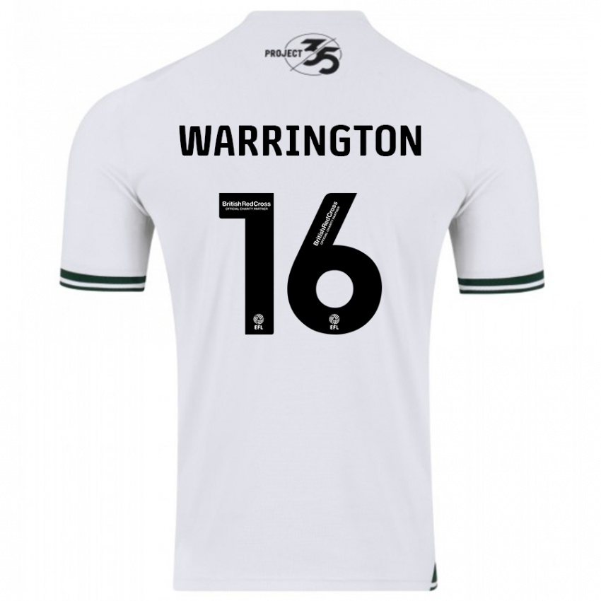 Niño Camiseta Lewis Warrington #16 Blanco 2ª Equipación 2023/24 La Camisa México