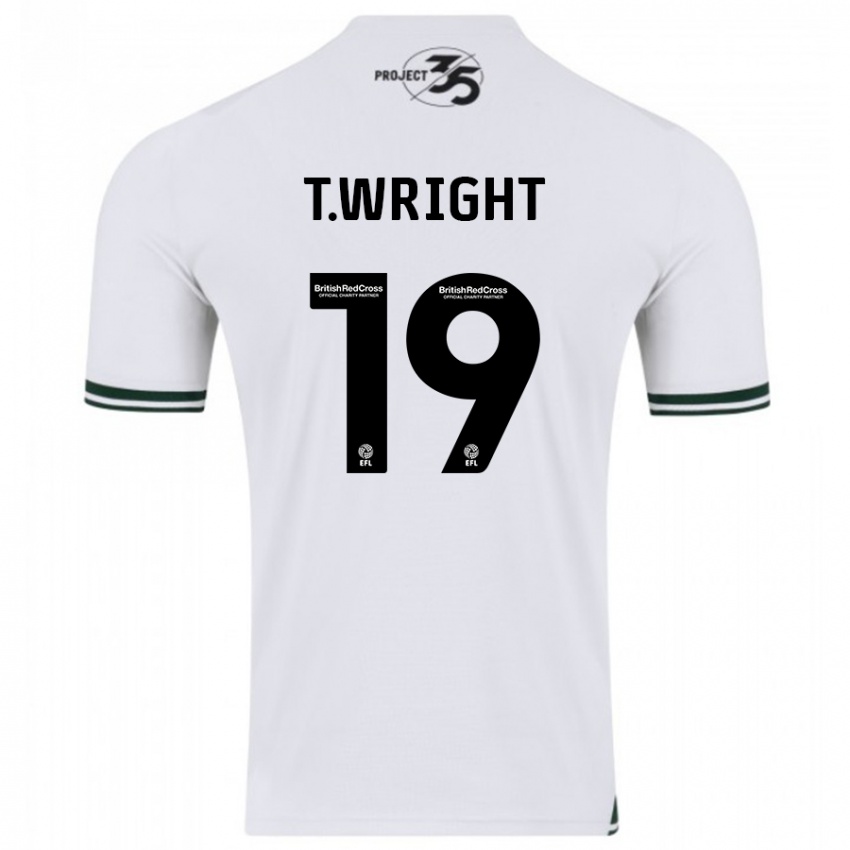 Niño Camiseta Tyreik Wright #19 Blanco 2ª Equipación 2023/24 La Camisa México