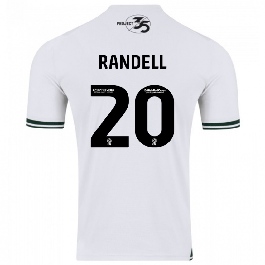 Niño Camiseta Adam Randell #20 Blanco 2ª Equipación 2023/24 La Camisa México