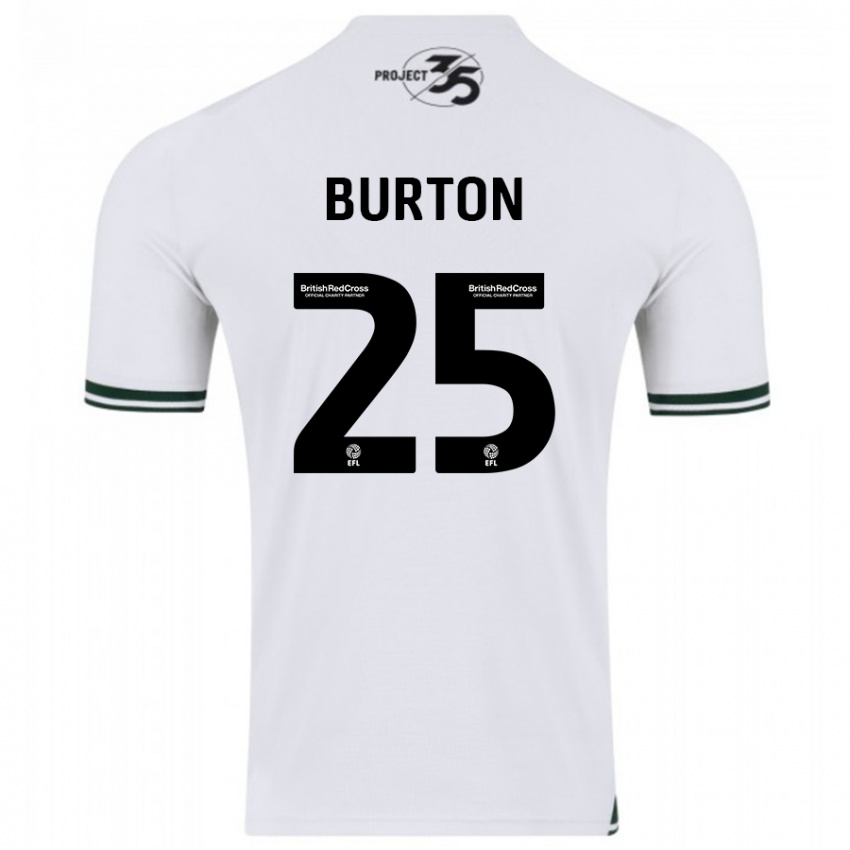 Niño Camiseta Callum Burton #25 Blanco 2ª Equipación 2023/24 La Camisa México