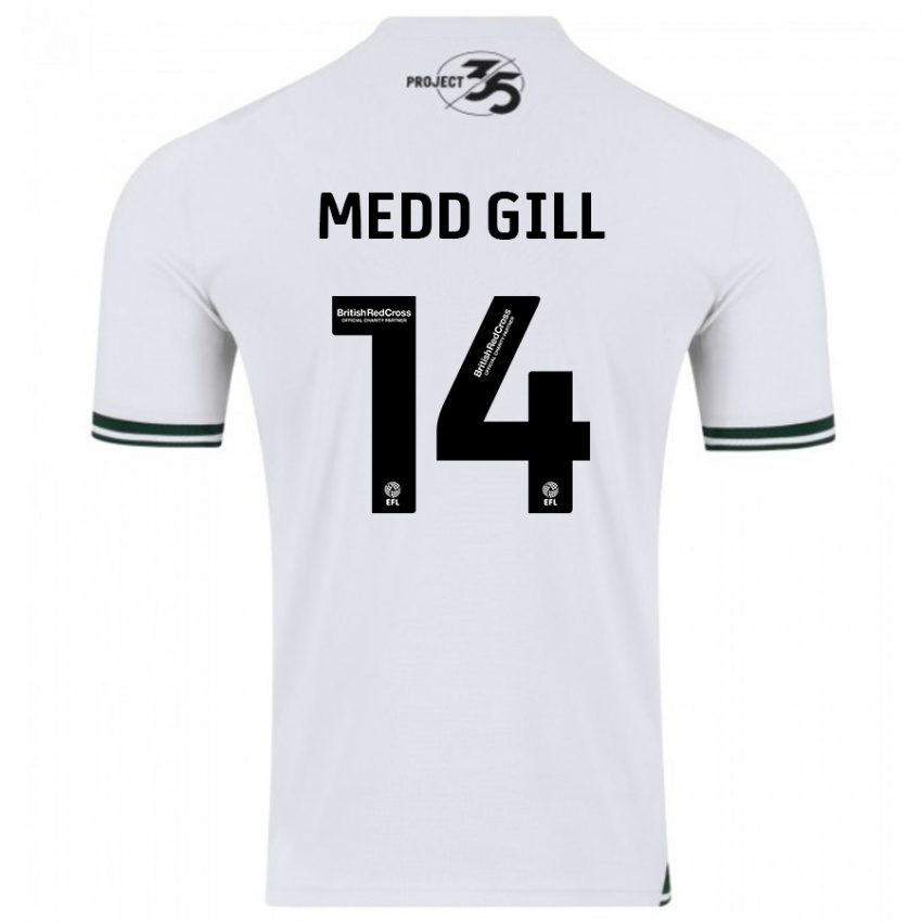 Niño Camiseta Tamsin Medd-Gill #14 Blanco 2ª Equipación 2023/24 La Camisa México