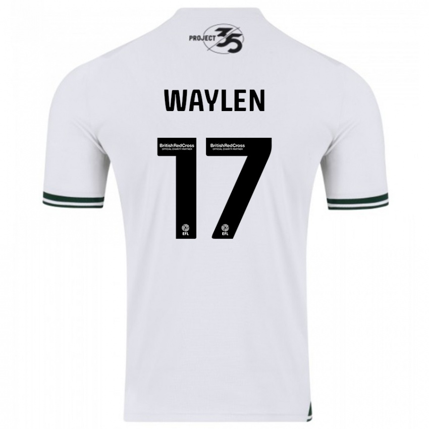 Niño Camiseta Libby Waylen #17 Blanco 2ª Equipación 2023/24 La Camisa México