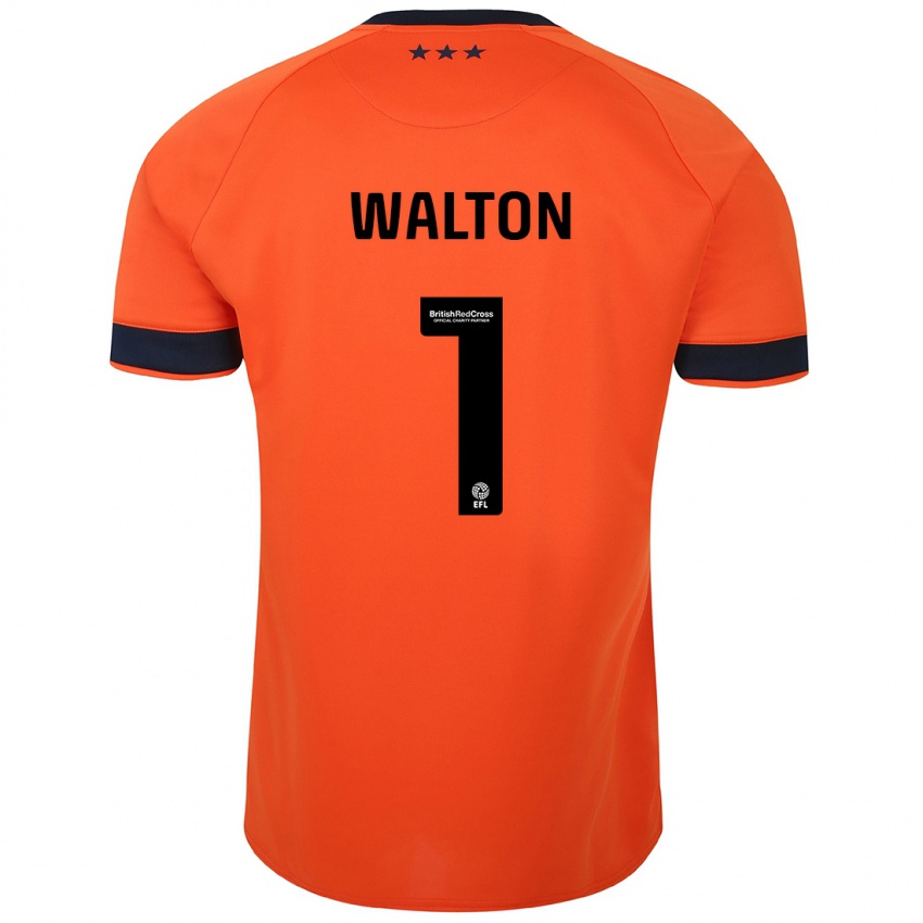 Niño Camiseta Christian Walton #1 Naranja 2ª Equipación 2023/24 La Camisa México