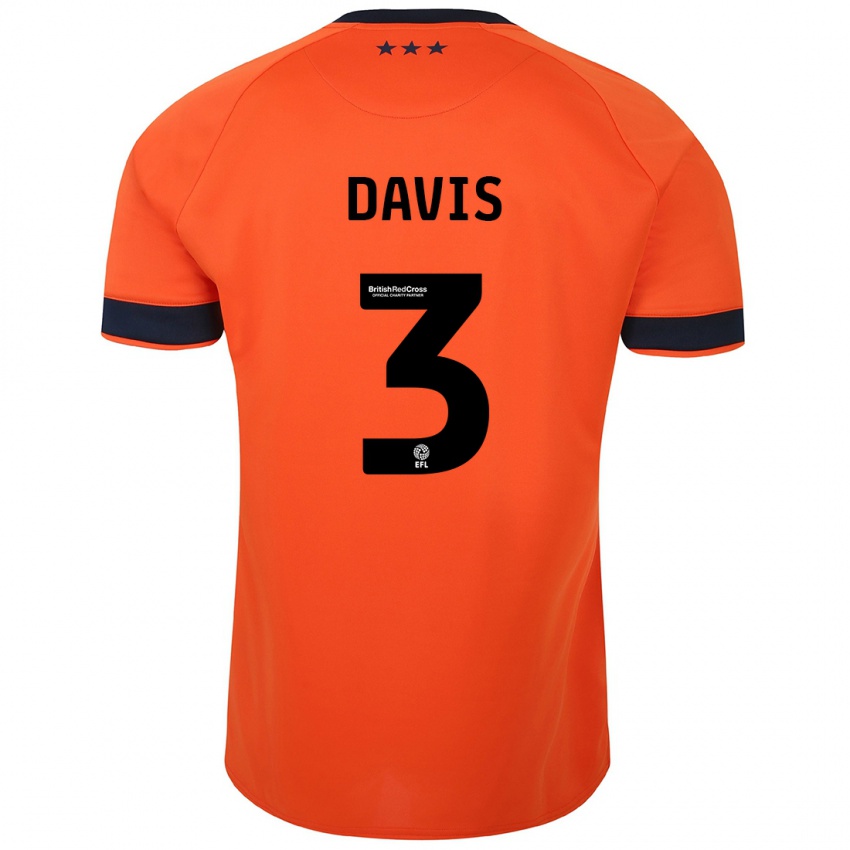 Niño Camiseta Leif Davis #3 Naranja 2ª Equipación 2023/24 La Camisa México