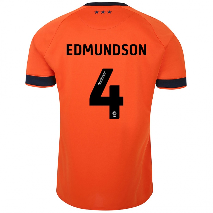 Niño Camiseta George Edmundson #4 Naranja 2ª Equipación 2023/24 La Camisa México