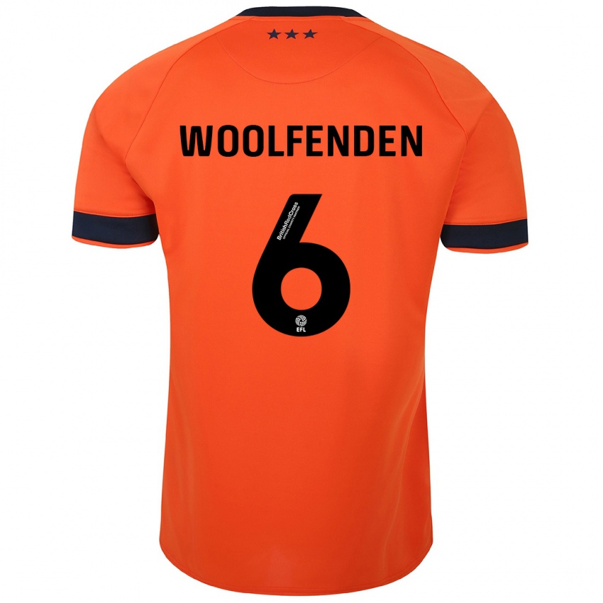 Niño Camiseta Luke Woolfenden #6 Naranja 2ª Equipación 2023/24 La Camisa México