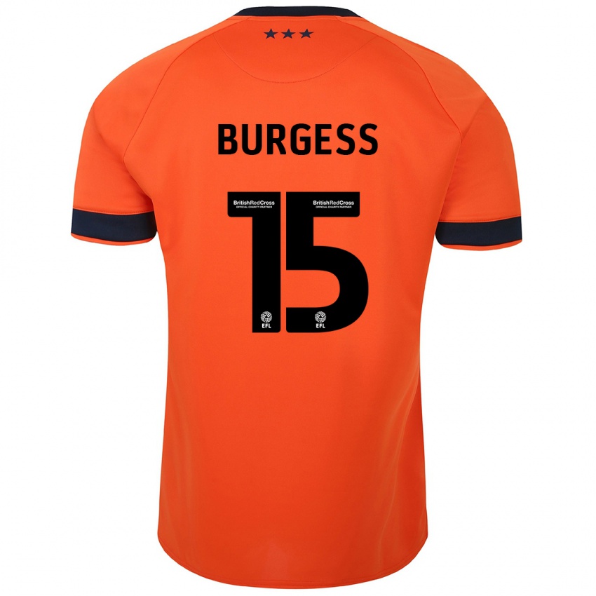 Niño Camiseta Cameron Burgess #15 Naranja 2ª Equipación 2023/24 La Camisa México