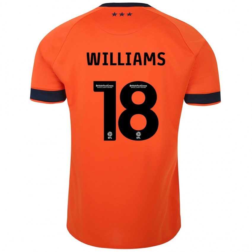 Niño Camiseta Brandon Williams #18 Naranja 2ª Equipación 2023/24 La Camisa México