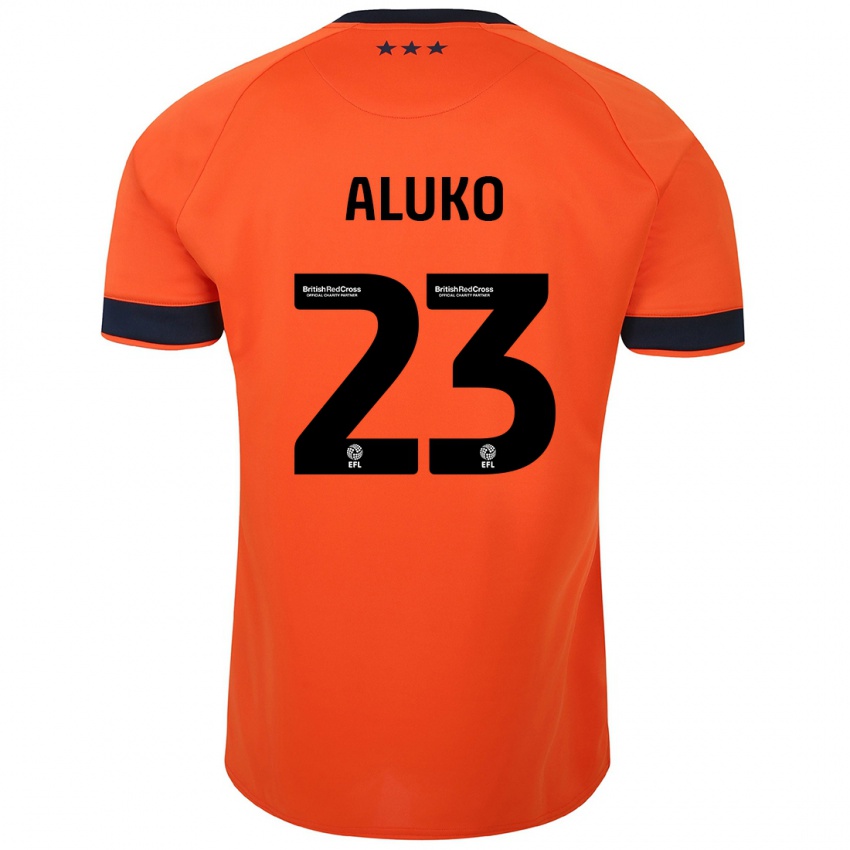 Niño Camiseta Sone Aluko #23 Naranja 2ª Equipación 2023/24 La Camisa México