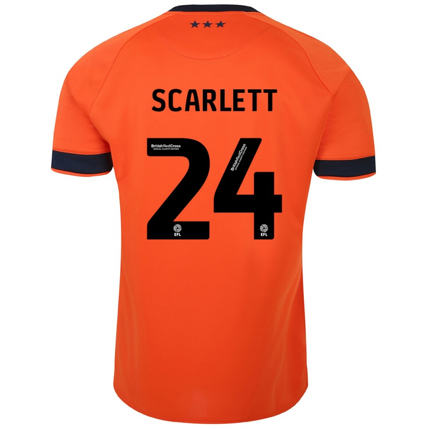 Niño Camiseta Dane Scarlett #24 Naranja 2ª Equipación 2023/24 La Camisa México