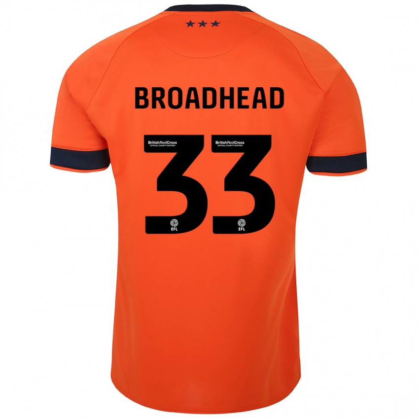 Niño Camiseta Nathan Broadhead #33 Naranja 2ª Equipación 2023/24 La Camisa México