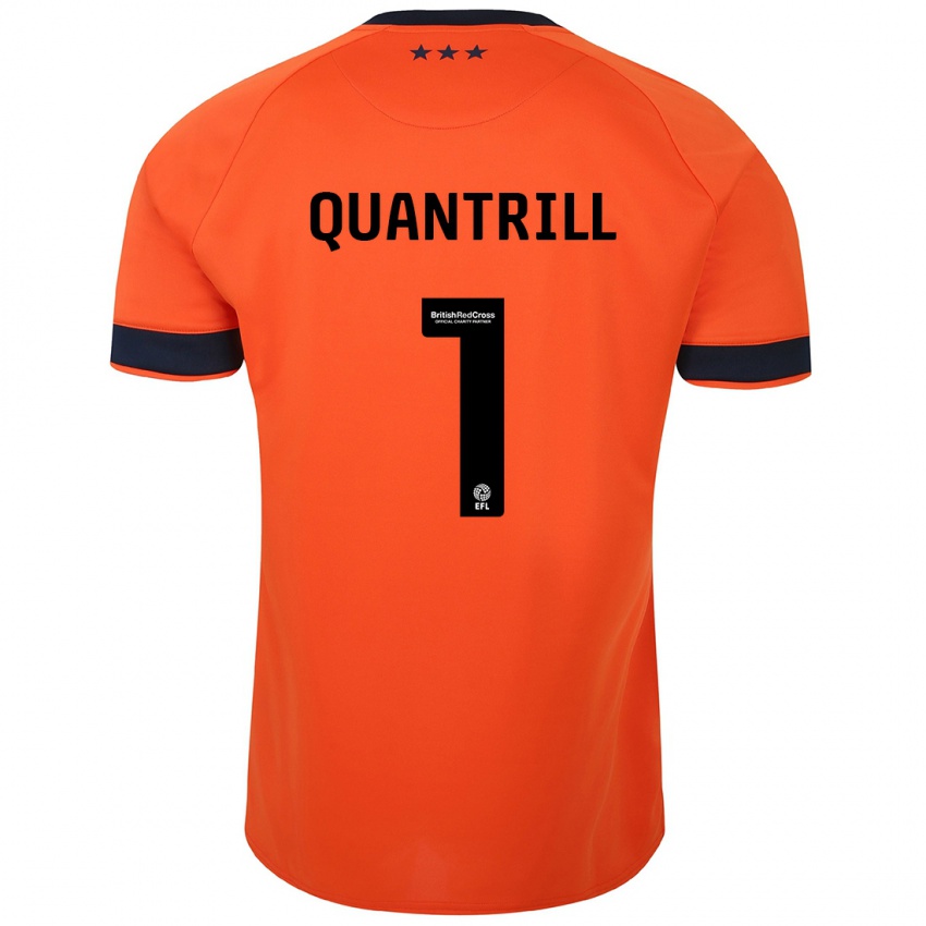 Niño Camiseta Sarah Quantrill #1 Naranja 2ª Equipación 2023/24 La Camisa México