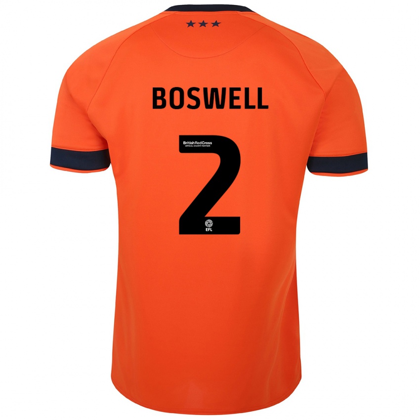 Niño Camiseta Maria Boswell #2 Naranja 2ª Equipación 2023/24 La Camisa México