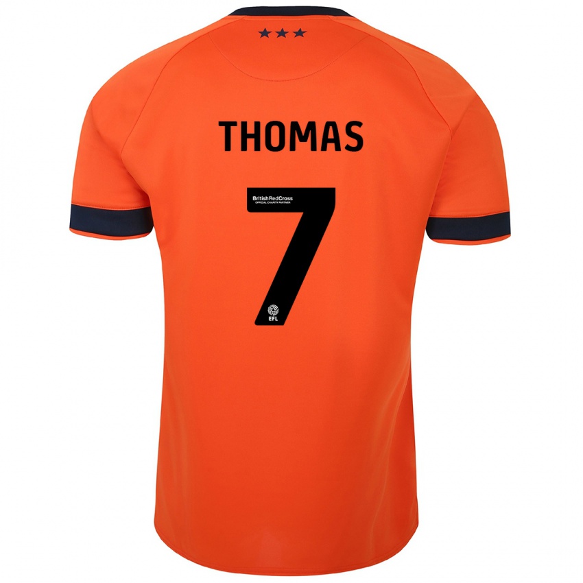 Niño Camiseta Natasha Thomas #7 Naranja 2ª Equipación 2023/24 La Camisa México