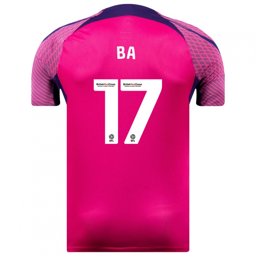 Niño Camiseta Abdoullah Ba #17 Morado 2ª Equipación 2023/24 La Camisa México