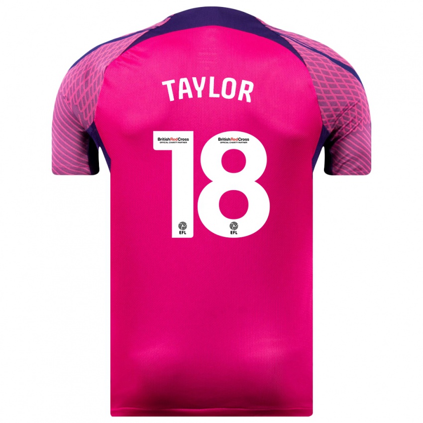 Niño Camiseta Ellis Taylor #18 Morado 2ª Equipación 2023/24 La Camisa México